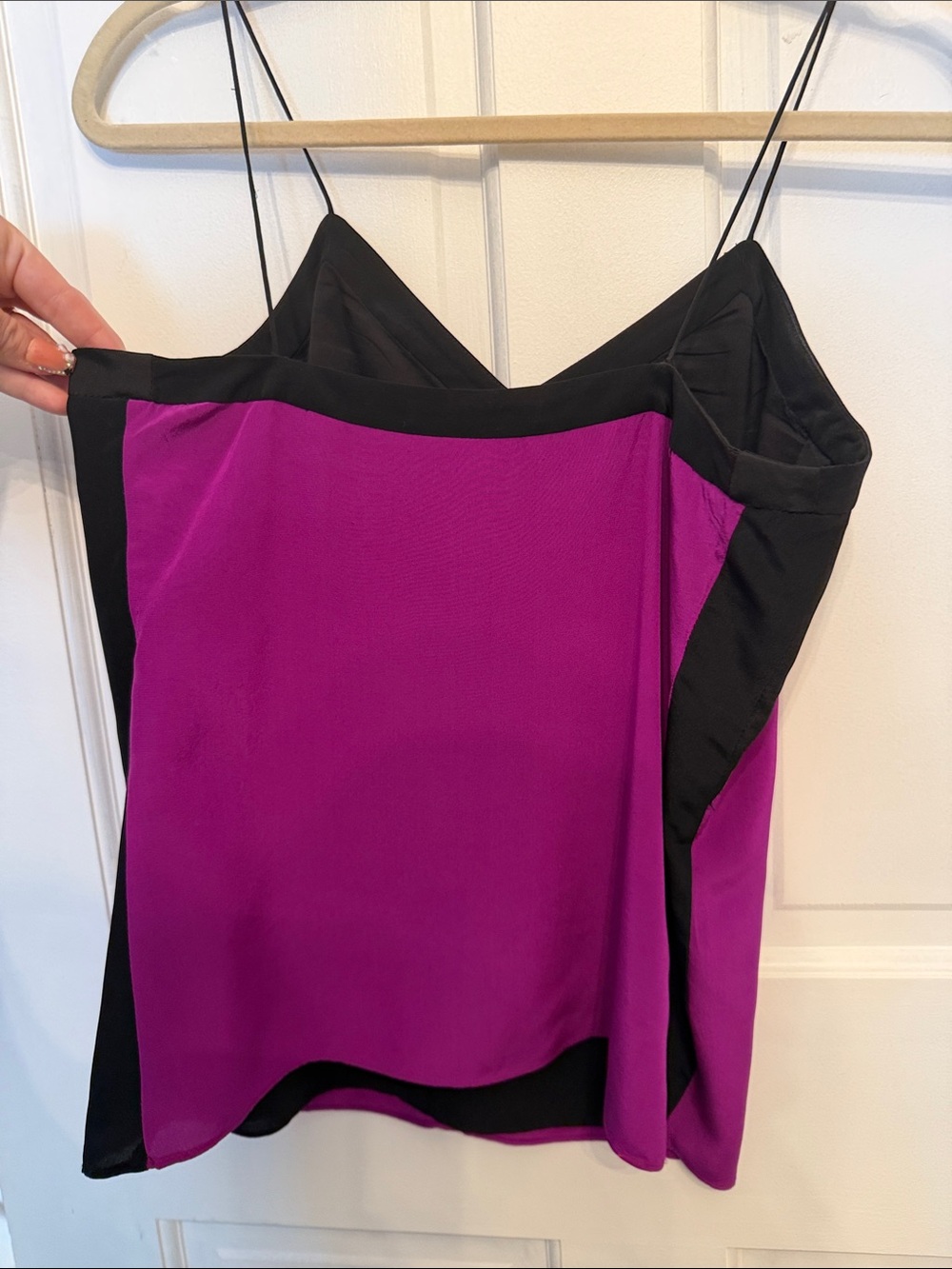 Tibi Silk Purple Tank View 3